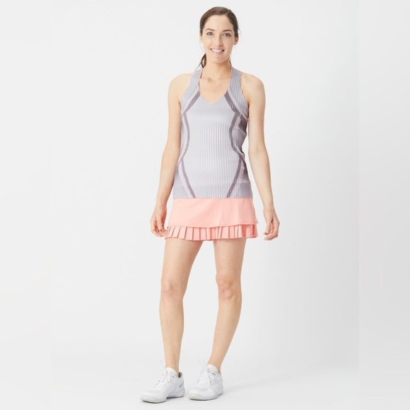 KSwiss Women's Spring Pleated V-Neck Print Tank tennis- medium - Picture 1 of 9